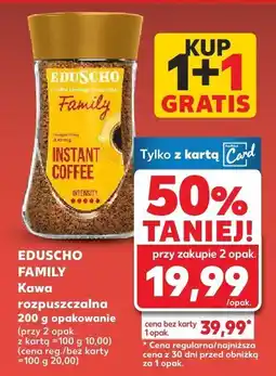 Kaufland Kawa rozpuszczalna Family 200 g opakowanie Eduscho oferta