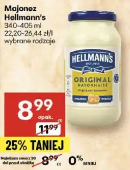 Delikatesy Centrum Majonez Hellmann's wybrane rodzaje oferta