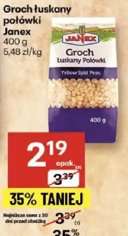 Delikatesy Centrum Groch łuskany połówki Janex oferta