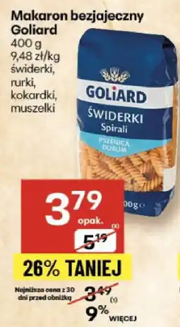 Delikatesy Centrum Makaron bezjajeczny Goliard świderki oferta