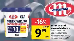 Intermarche Serek wiejski wysokobiałkowy Mlekovita SBA oferta