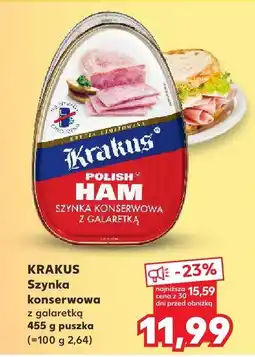 Kaufland Szynka konserwowa z galaretką 455 g Krakus oferta