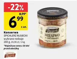 Intermarche Konserwa wybrane rodzaje Spichlerz Rusiecki oferta