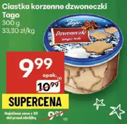 Delikatesy Centrum Ciastka korzenne dzwoneczki Tago oferta