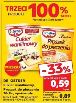 Kaufland Cukier wanilinowy Dr. Oetker oferta
