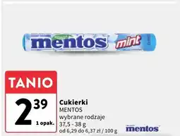 Intermarche Cukierki wybrane rodzaje Mentos oferta