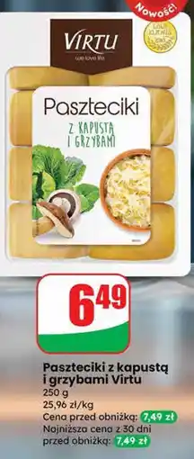 Dino Paszteciki z kapustą i grzybami Virtu oferta