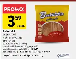 Intermarche Paluszki wybrane rodzaje Beskidzkie oferta