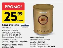 Intermarche Kawa mielona wybrane rodzaje Lavazza oferta