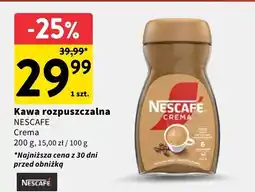 Intermarche Kawa rozpuszczalna Crema Nescafe oferta