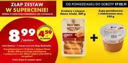 Biedronka Krokiety z mięsem Nasze Smaki + Zupa pomidorowa z makaronem orzo oferta
