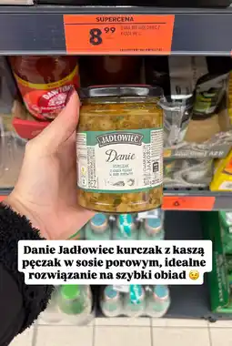Biedronka Danie mix kurczak z kaszą pęczak w sosie porowym Jadłowiec oferta