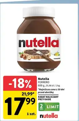 Intermarche Krem Nutella Ferrero oferta