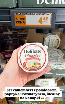 Biedronka Ser camembert z pomidorem, papryką i rozmarynem Delikate oferta