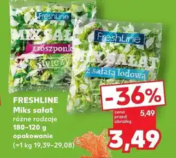 Kaufland Sałata Mix FreshLine różne rodzaje oferta