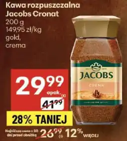 Delikatesy Centrum Kawa rozpuszczalna Jacobs Cronat gold crema 200 g oferta