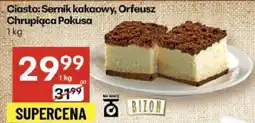 Delikatesy Centrum Ciasto Sernik kakaowy Orfeusz Chrupiąca Pokusa 1 kg oferta