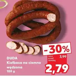 Kaufland Kiełbasa na ciemno wędzona DUDA oferta