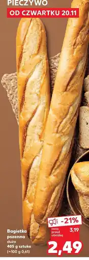 Kaufland Bagietka pszenna duża 405 g Kaufland oferta