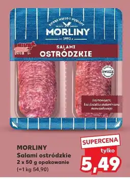 Kaufland Salami ostródzkie 2x50 g Morliny oferta