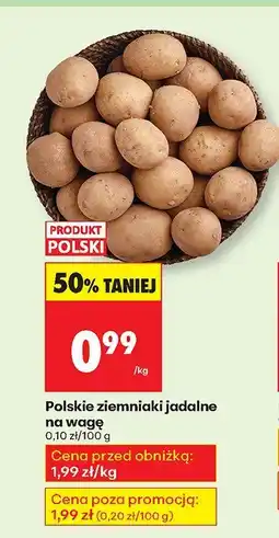 Biedronka Ziemniaki jadalne polskie na wagę Biedronka oferta
