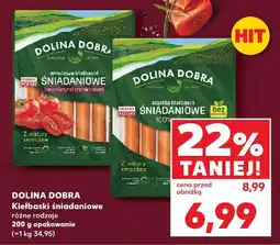 Kaufland Kiełbaski śniadaniowe 200 g, różne rodzaje Dolina Dobra oferta
