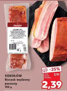 Kaufland Boczek wędzony parzony 100 g Sokołów oferta
