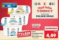 Kaufland Serek homogenizowany 400 g, różne smaki K-STąd Takie Dobre oferta