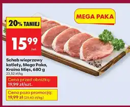 Biedronka Schab wieprzowy kotlety, Mega Paka 680 g Kraina Mięs oferta