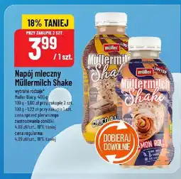 Polomarket Napój mleczny Müllermilch Shake wybrane rodzaje Müller Dairy 400g oferta