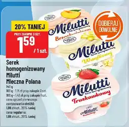 Polomarket Serek homogenizowany Milutti Spółdzielnia Mleczarska Polana 140g oferta