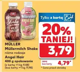 Kaufland Napój mleczny Müllermilch, różne rodzaje oferta