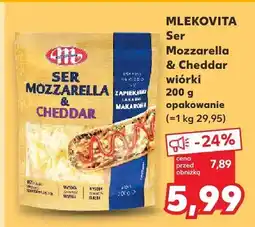 Kaufland Ser Mozzarella & Cheddar wiórki Mlekovita oferta