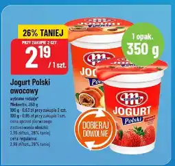 Polomarket Jogurt Polski owocowy wybrane rodzaje Mlekovita 350g oferta