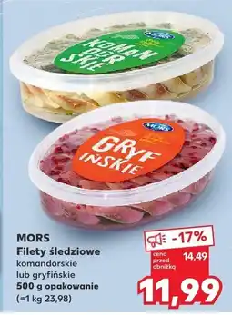 Kaufland Filety śledziowe gryffińskie Mors oferta