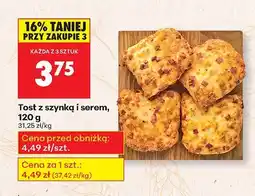 Biedronka Tost z szynką i serem Biedronka oferta
