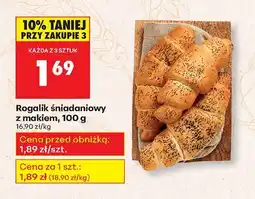 Biedronka Rogalik śniadaniowy z makiem Biedronka oferta