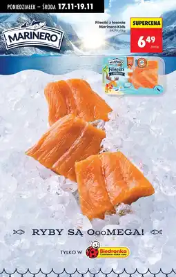 Biedronka Fileciki z łososia Kids Marinero oferta