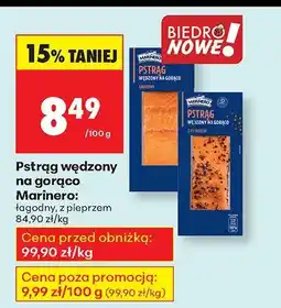 Biedronka Pstrąg wędzony na gorąco łagodny Marinero oferta