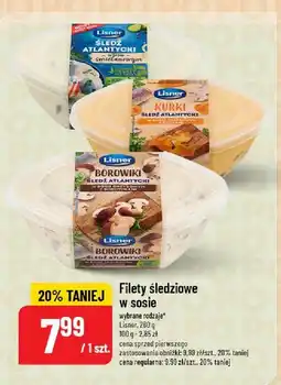 Polomarket Filety śledziowe w sosie Lisner Borowiki Małe Atlantyckie oferta