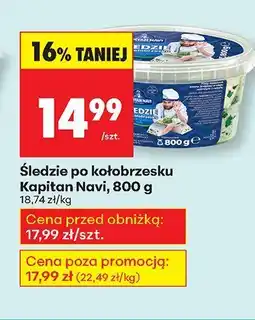 Biedronka Śledzie po kołobrzesku Kapitan Navi oferta