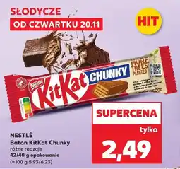 Kaufland Baton KitKat Chunky Nestlé różne rodzaje 42/46 g oferta
