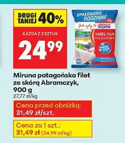 Biedronka Miruna patagońska filet ze skórą Abramczyk oferta