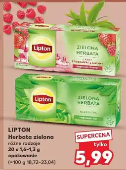 Kaufland Herbata zielona różne rodzaje 20 x 1,6-1,3 g LIPTON oferta