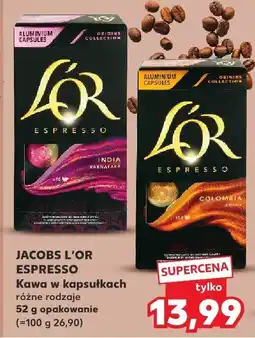 Kaufland Kawa Jacobs L'Or Espresso w kapsułkach różne rodzaje 52 g oferta