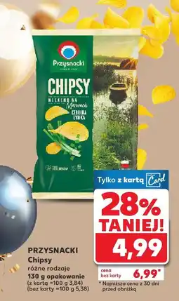 Kaufland Chipsy różne rodzaje 130 g PRZYSNACKI oferta