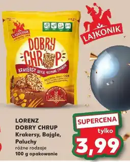 Kaufland Krakersy Dobry Chrup różne rodzaje 100 g LORENZ oferta