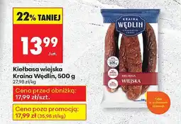 Biedronka Kiełbasa wiejska 500 g Kraina Wędlin oferta