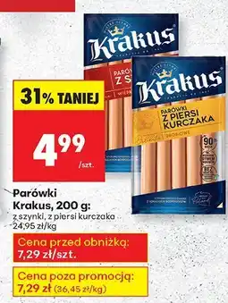 Biedronka Parówki z szynki Krakus oferta