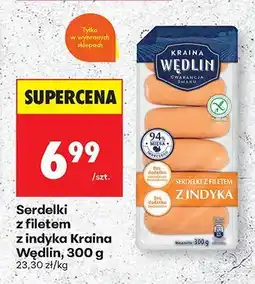 Biedronka Serdelki z filetem z indyka 300 g Kraina Wędlin oferta
